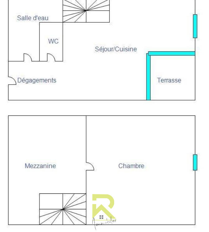 Appartement - 32 m² - 3 pièces