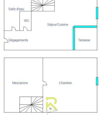 Appartement - 32 m² - 3 pièces
