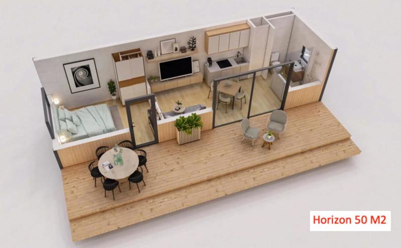 Maison - 15 m² - 1 pièce