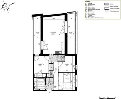 Appartement - 86 m² - 4 pièces