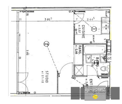 Appartement - 35 m² - 1 pièce