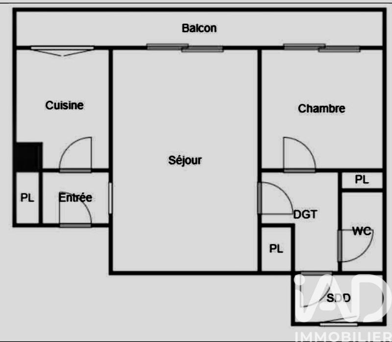 Appartement - 51 m² - 2 pièces