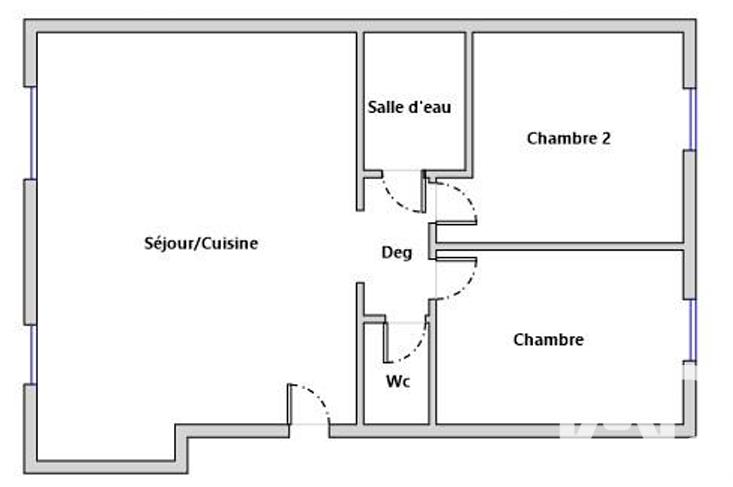 Appartement - 54 m² - 3 pièces