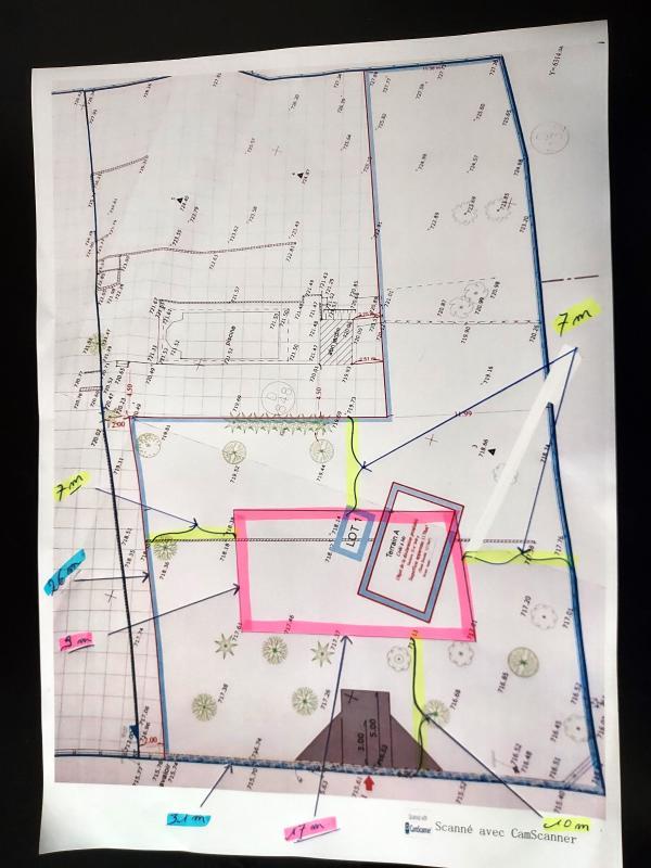 Terrain constructible - 1 115 m²
