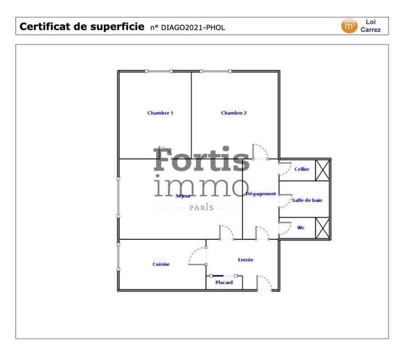 Appartement - 70 m² - 3 pièces