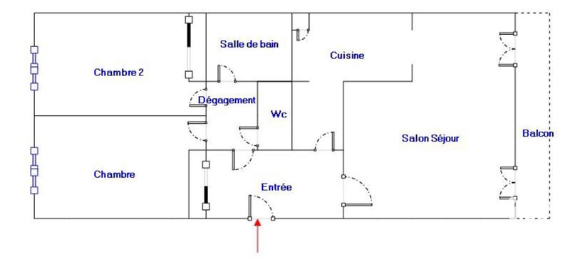 Appartement - 82 m² - 3 pièces