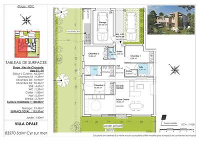 Appartement - 100 m² - 4 pièces