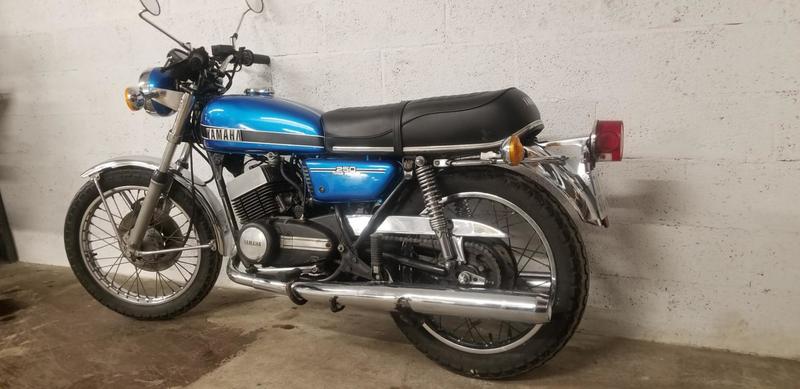 Yamaha Rd 250 yamaha bleu 0250 656