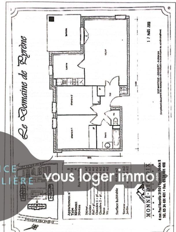 Appartement - 61 m² - 3 pièces