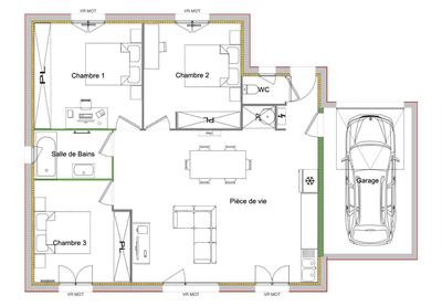 Maison - 85 m² - 4 pièces