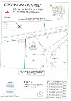 Terrain constructible - 617 m²
