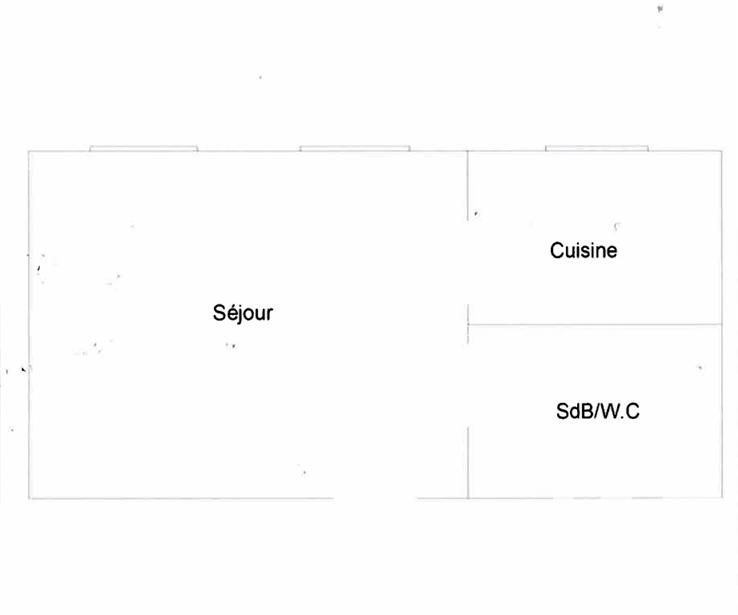 Studio - 21 m² - 1 pièce