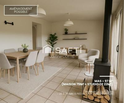 Maison - 97 m² - 4 pièces