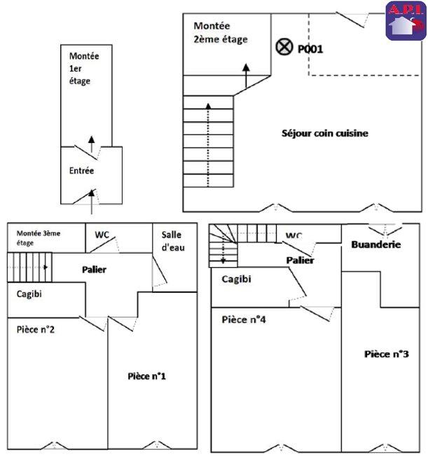 Immeuble - 95 m² - 5 pièces