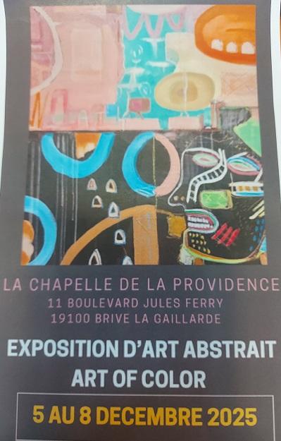 Exposition d'art abstrait: Art of color (Chapelle de la Providence)