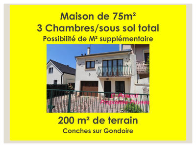 Maison - 75 m² - 5 pièces