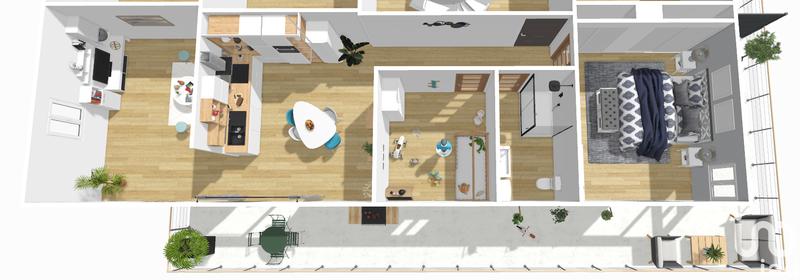 Appartement - 78 m² - 3 pièces