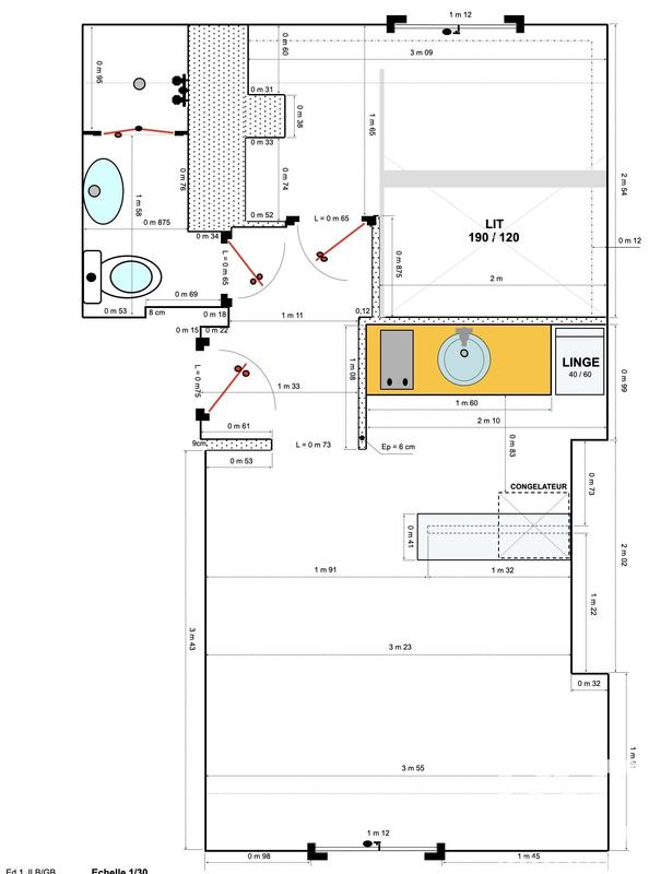 Appartement - 23 m² - 2 pièces