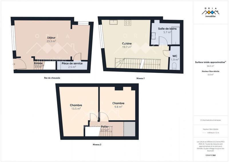 Maison de village - 83 m² - 4 pièces