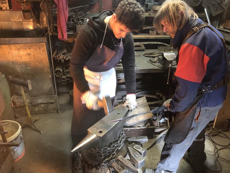 Atelier - Cigogneau en fer forgé