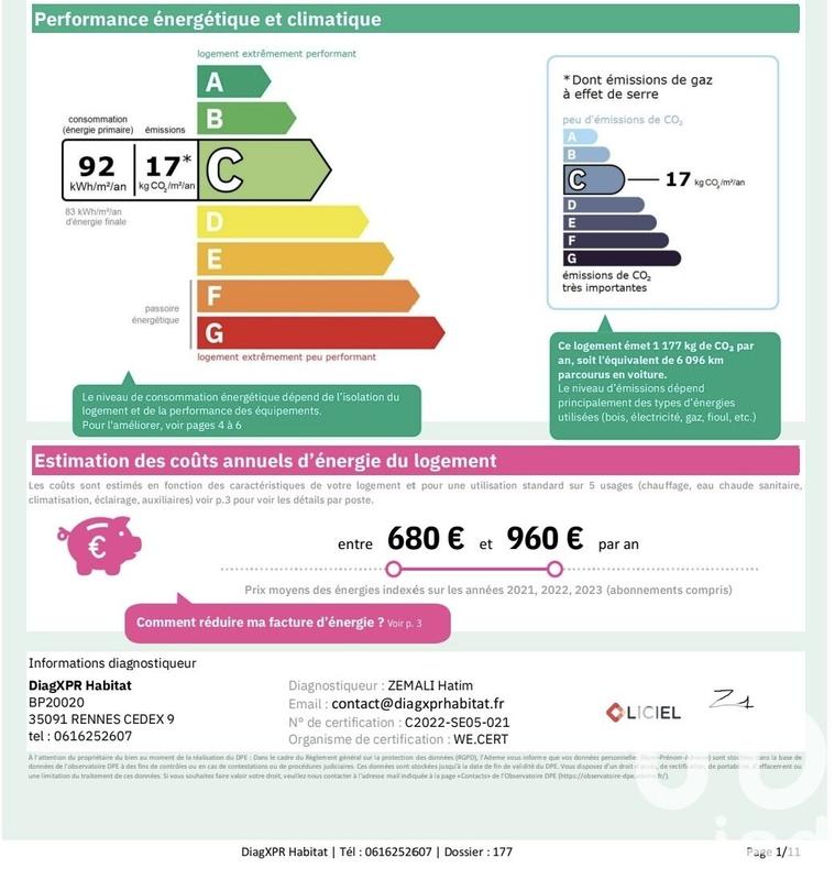 Appartement - 66 m² - 3 pièces