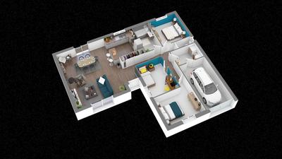 Maison - 92 m² - 5 pièces