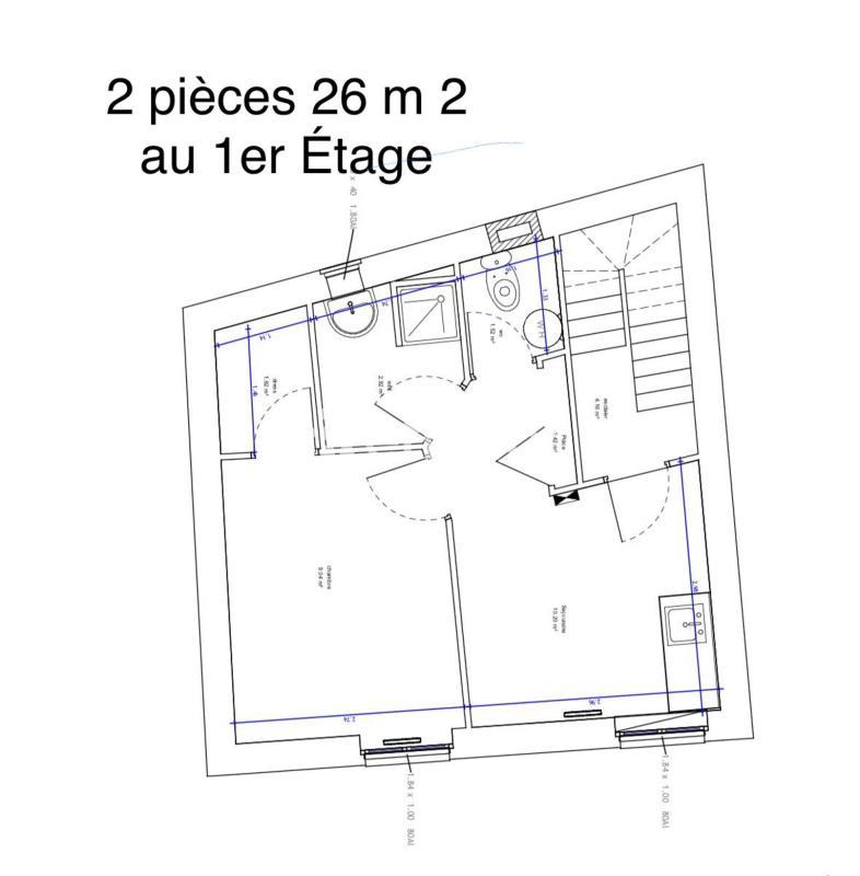 Immeuble - 89 m² - 3 pièces