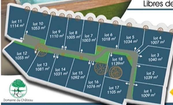 Terrain constructible - 1 003 m²