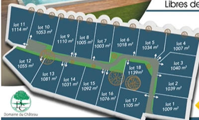 Terrain constructible - 1 003 m²