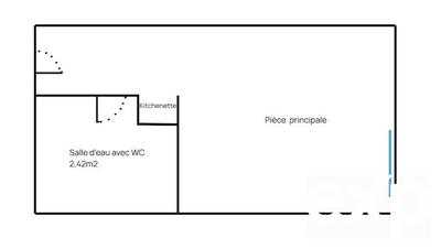 Appartement - 14 m² - 1 pièce