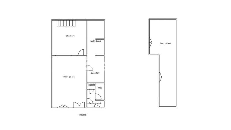 Appartement - 46 m² - 2 pièces