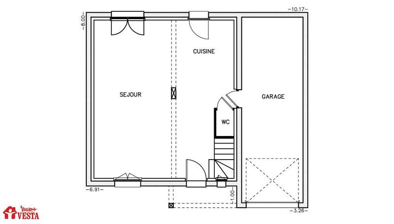 Maison - 90 m² - 4 pièces