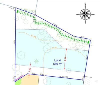 Terrain - 569 m²