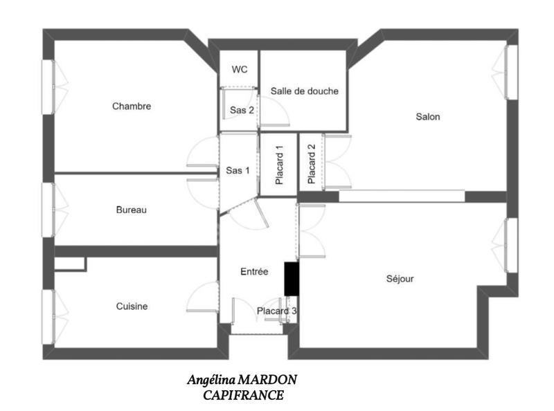 Appartement - 80 m² - 3 pièces