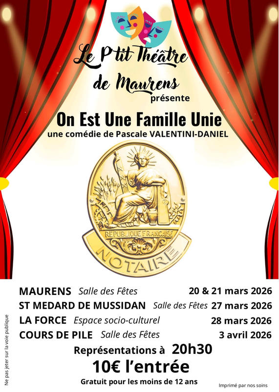 Théâtre « on est une famille unie »