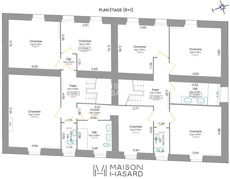 Maison ancienne - 284 m² - 12 pièces