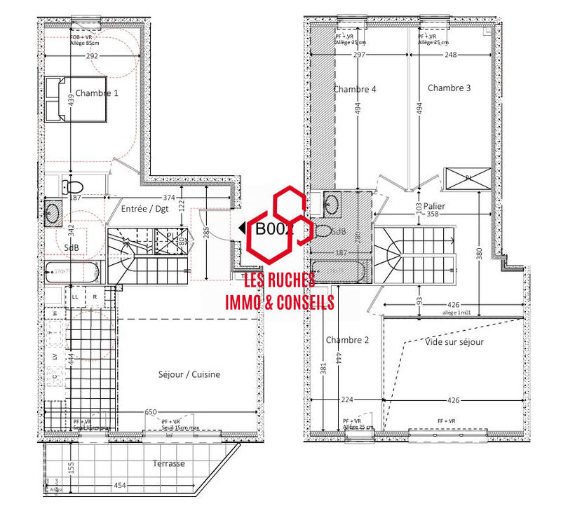 Appartement - 106 m² - 5 pièces