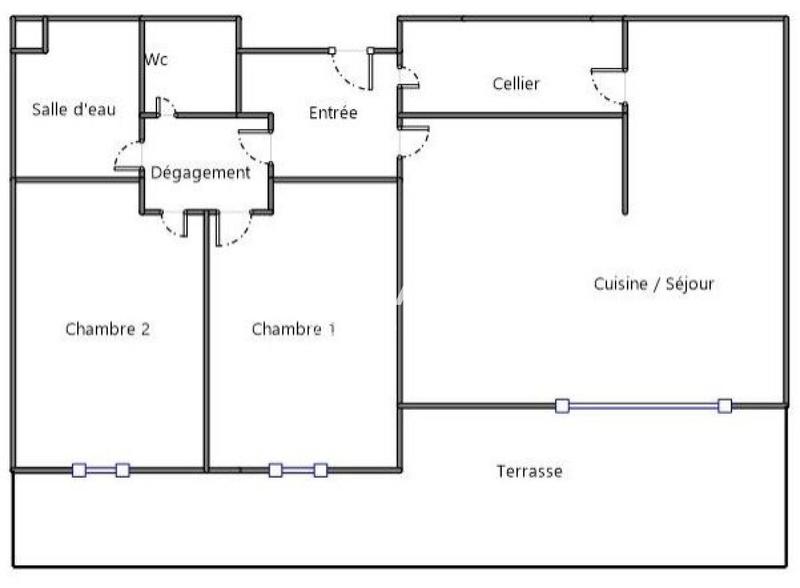 Appartement - 70 m² - 3 pièces