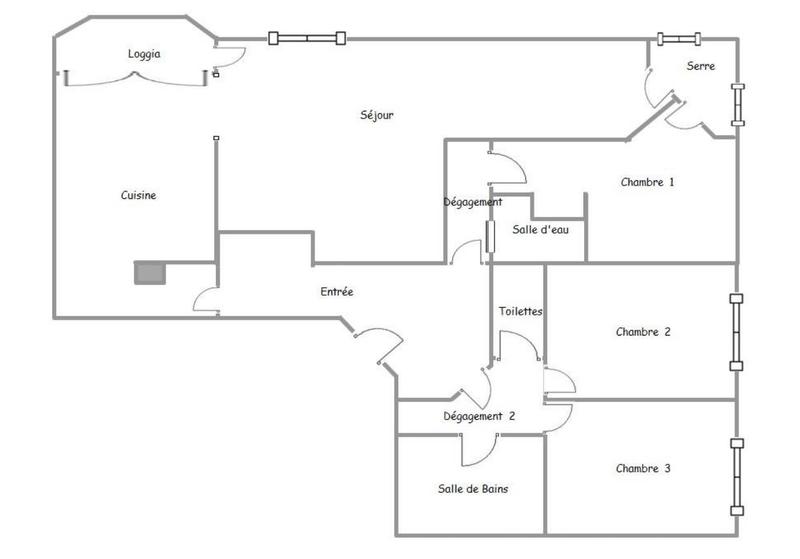 Appartement - 99 m² - 4 pièces