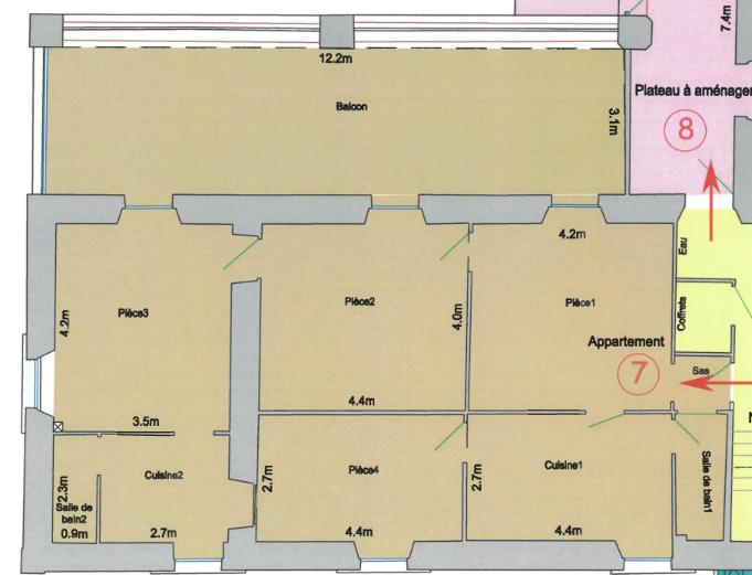 Appartement - 90 m² - 4 pièces
