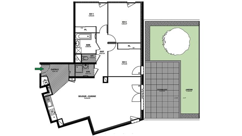 Appartement - 105 m² - 4 pièces