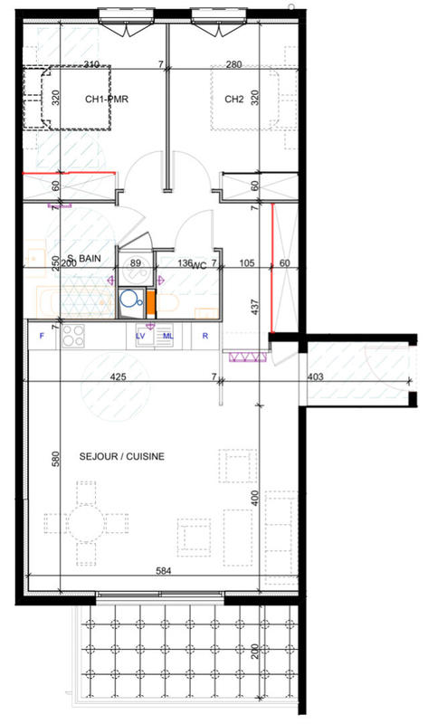 Appartement - 73 m² - 3 pièces