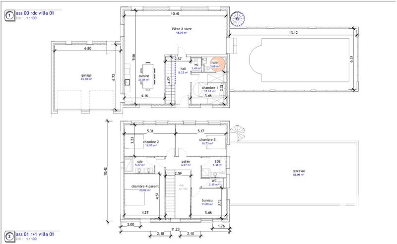 Maison - 180 m² - 7 pièces