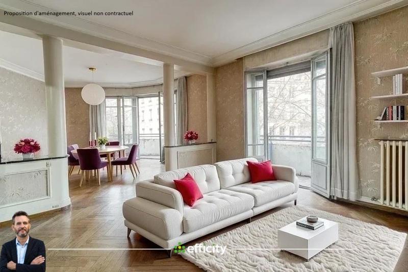 Appartement bourgeois - 133 m² - 5 pièces