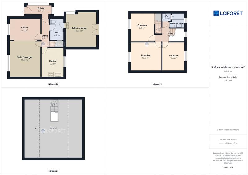 Maison - 98 m² - 6 pièces