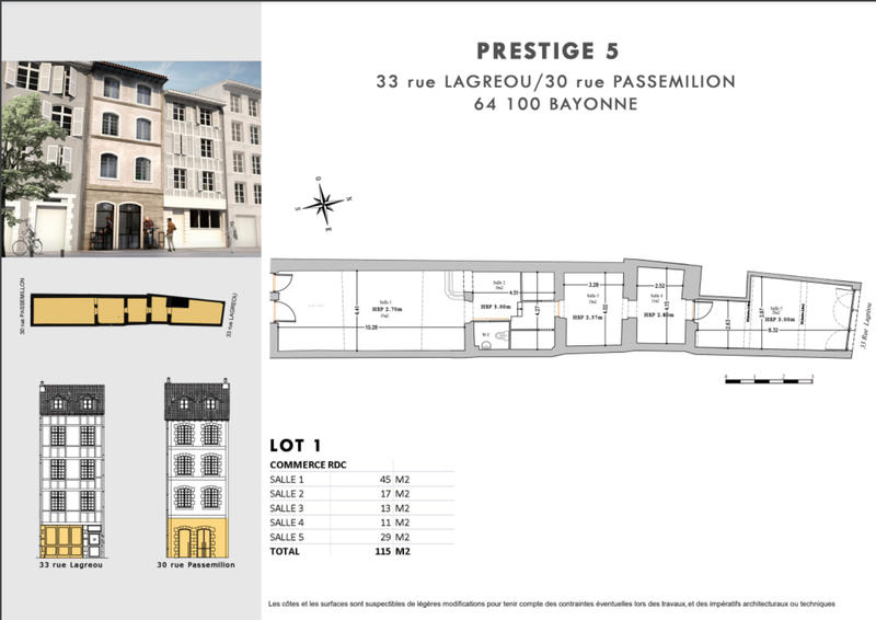 Local commercial - 115 m² - 1 pièce