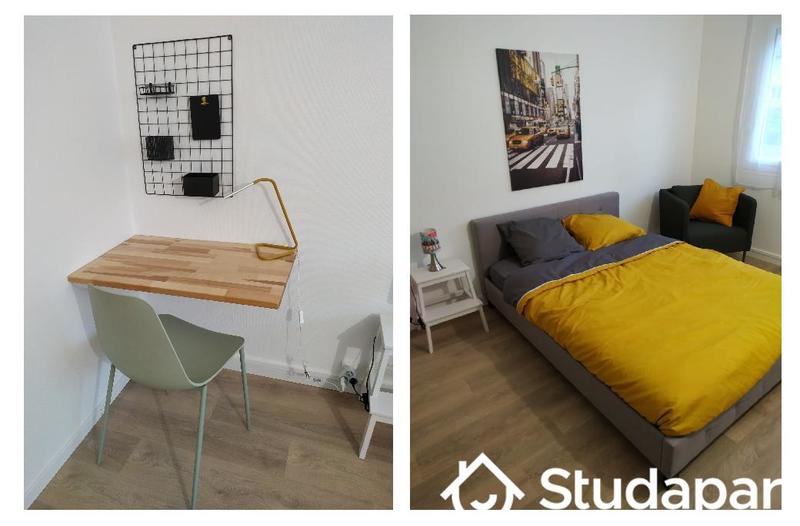 Chambre - 12 m² - 1 pièce