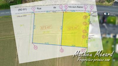 Terrain constructible - 673 m²