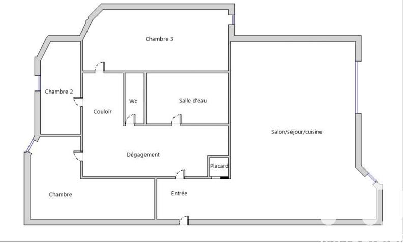 Appartement - 82 m² - 4 pièces