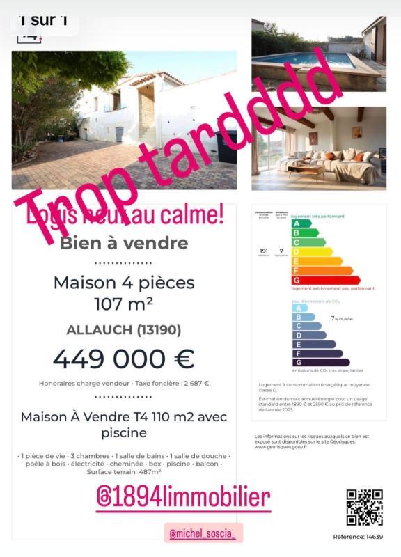 Maison - 107 m² - 4 pièces
